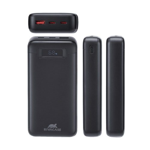 RivaCase VA1082 PD 65W 20000mAh Powerbank Schwarz