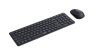Rapoo 9310M Multi-mode kabellose Bluetooth-Tastatur & Maus Dunkelgrau HU