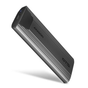   AXAGON EEM2-GTS2 USB-C 10Gbps M.2 NVMe & SATA SSD THIN SCHRAUBENLOSE Box