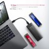 AXAGON EEM2-GTS2 USB-C 10Gbps M.2 NVMe & SATA SSD THIN SCHRAUBENLOSE Box
