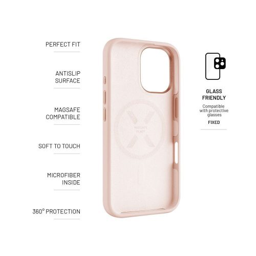 FIXED MagFlow tok Apple iPhone 16 für rosa Telefon