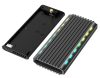 Gembird EE2280-U3C-03 M.2 NVMe RGB-Laufwerk USB3.1 Gehäuse Schwarz