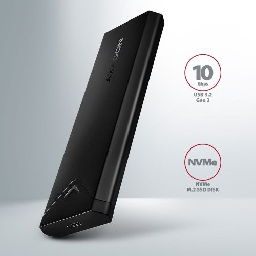 AXAGON EEM2-UB2 USB-C 3.2 Gen 2 NVMe M.2 Box Schwarz
