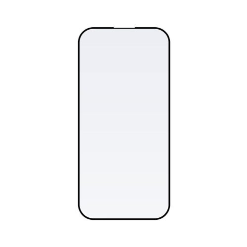 FIXED Extrem langlebiges gehärtetes Glas mit Staubapplikator für Apple iPhone 15 Plus / iPhone 16 Plus, Schwarz