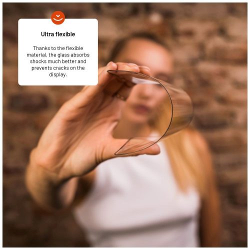 FIXED Extrem langlebiges gehärtetes Glas mit Staubapplikator für Apple iPhone 15 Plus / iPhone 16 Plus, Schwarz