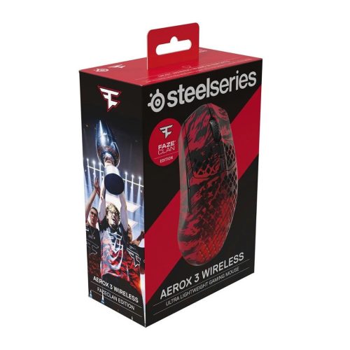 Steelseries Aerox 3 Wireless Faze Clan Edition Schwarz/Rot