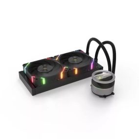   Valkyrie Dragonfang 240 ARGB AiO CPU Flüssigkeitskühler Schwarz