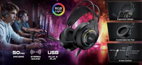 Genius HS-GX580U Gaming-Headset Schwarz