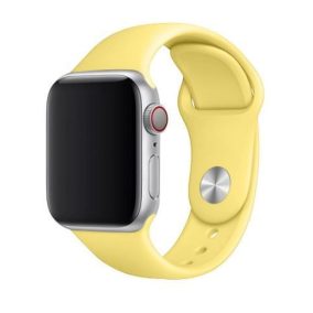   FIXED Silikon Sportliches Uhrenarmband für Apple Watch 38/40/41mm Smartwatches, Gelb