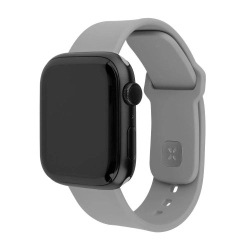 FIXED Silikon Sportliches Armband für Apple Watch 38/40/41mm Smartwatches, Hellgrau