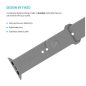   FIXED Silikon Sportliches Armband für Apple Watch 38/40/41mm Smartwatches, Hellgrau