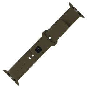   FIXED Silikon Sportuhrarmband für Apple Watch 38/40/41mm Smartwatches, Olivgrün
