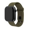 FIXED Silikon Sportuhrarmband für Apple Watch 38/40/41mm Smartwatches, Olivgrün
