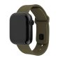   FIXED Silikon Sportuhrarmband für Apple Watch 38/40/41mm Smartwatches, Olivgrün