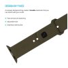 FIXED Silikon Sportuhrarmband für Apple Watch 38/40/41mm Smartwatches, Olivgrün