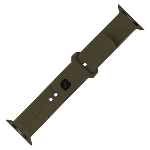 Sportliches Silikonband für die Apple Watch 42/44/45mm, Olivgrün