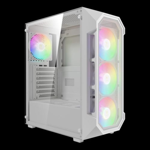 Gamdias Aura GC1 Elite WH ARGB Sicherheitsglas Weiß
