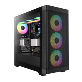 Gamdias Athena M3 Gehärtetes Glas Schwarz