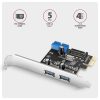 PCIe-Controller 2x ext. + 2x int. USB 5 Gbps
