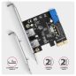 PCIe-Controller 2x ext. + 2x int. USB 5 Gbps