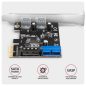 PCIe-Controller 2x ext. + 2x int. USB 5 Gbps