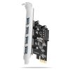 AXAGON PCEU-430RS PCIe-Controller 4x ext. USB-A 5Gbps-Anschluss