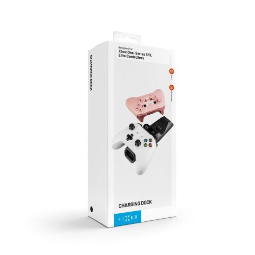 FIXED Doppelladestation für Xbox Series S, X Controller und One Wireless Controller, schwarz