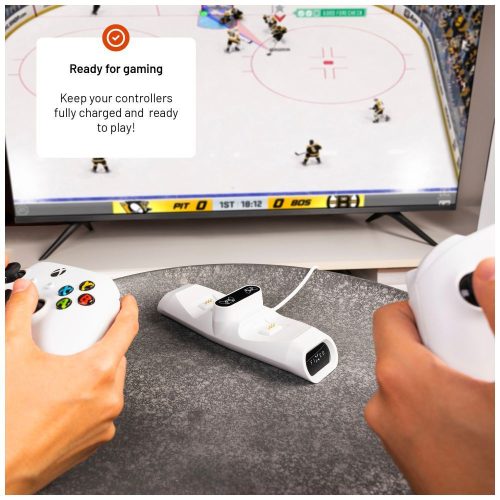 FIXED Doppelladegerät für Xbox Series S, X Controller und One Wireless Controller, weiß