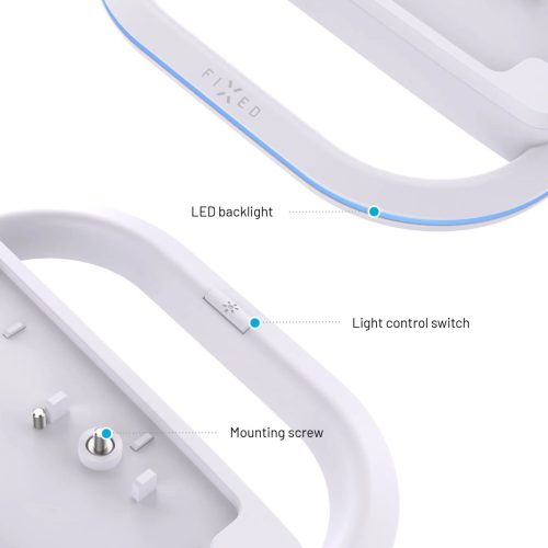 FIXED LED Stand für PlayStation 5, 5 (Slim) und 5 Pro, Weiß