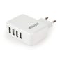 Gembird EG-U4AC-02 Universal USB Charger White