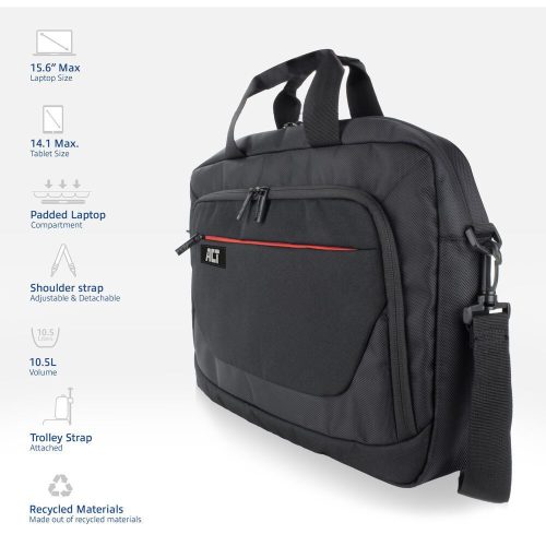 ACT AC8570 Vorstadt-Schultertasche für Laptops bis zu 15,6 Zoll Schwarz