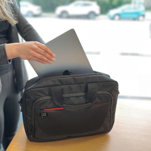 ACT AC8570 Vorstadt-Schultertasche für Laptops bis zu 15,6 Zoll Schwarz