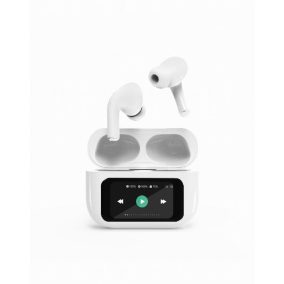  Gembird BT TWS in-ears with LCD display and Active Noise Cancelling White