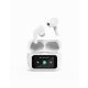 Gembird BT TWS in-ears with LCD display and Active Noise Cancelling White