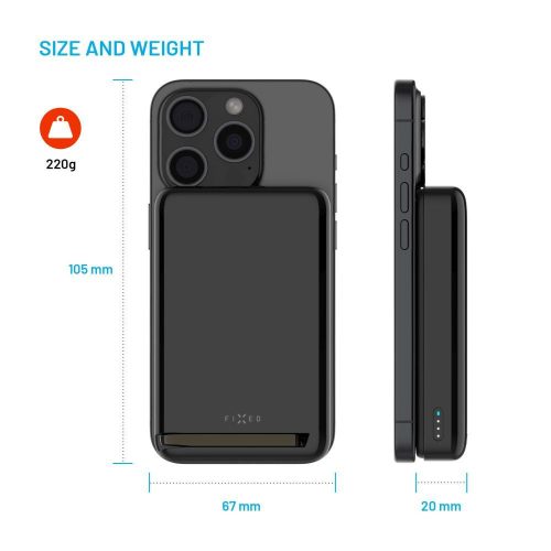 FIXED MagZen 10 Pro Qi2 Standard 10000mAh PowerBank Schwarz