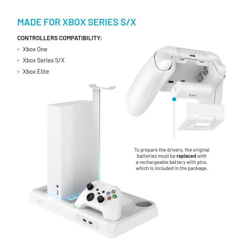 FIXED Multifunktionsstation für Xbox X und S weiß