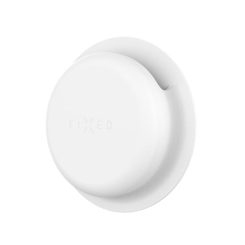 FIXED Seidige Silikonhülle für Apple AirTag Doppelpack Weiß