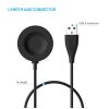 FIXED USB-A Ladekabel für Huawei Watch GT 2 Pro/3/3 Pro/4/4 Pro/5/5 Pro Smartwatch, Schwarz