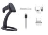 EQuip USB 1D Barcode Scanner with Stand Vonalkódolvasó Black