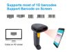EQuip USB 1D Barcode Scanner with Stand Vonalkódolvasó Black
