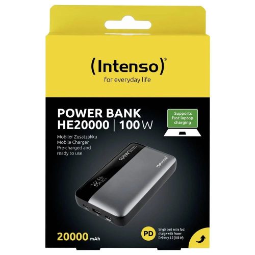 Intenso HE20000 20000mAh PowerBank Grau/Schwarz