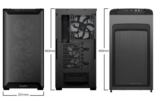 Be quiet! Pure Base 501 LX Tempered Glass Black