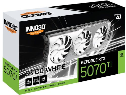 Inno3D GeForce RTX5070 Ti 16GB GDDR7 X3 OC Weiß