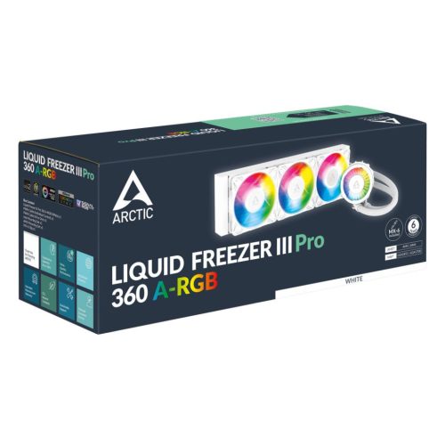 Arktische Flüssigkeitskühlung III Pro 360 A-RGB Weiß