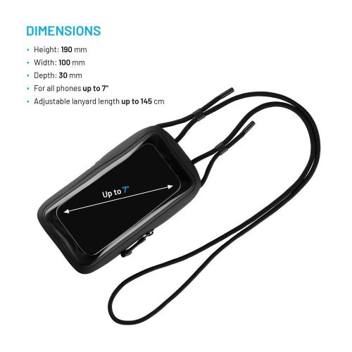 FIXED wasserdichte Handyhülle, schwarz