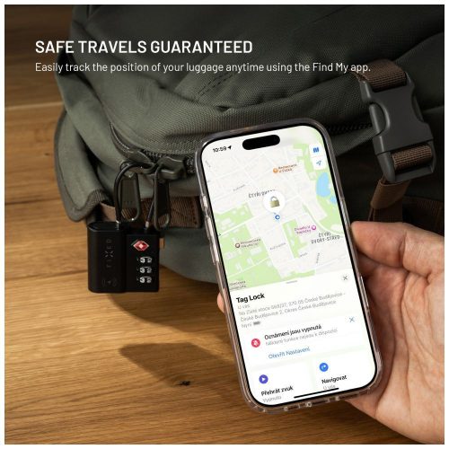 FIXED intelligentes Standortschloss, schwarz