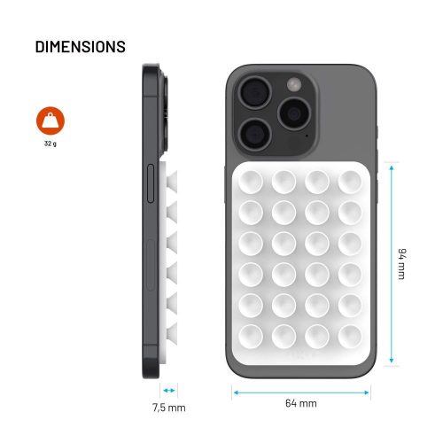 FIXED Magnetisches Halterung Magsafe kompatibel, weiß