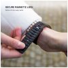 FIXED magnetisches Silikonarmband für Apple Watch 42/44/45/46/49mm, schwarz