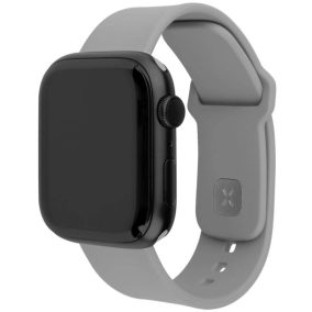   FIXED magnetisches Silikon-Armband für Apple Watch 42/44/45/46/49mm, Hellgrau