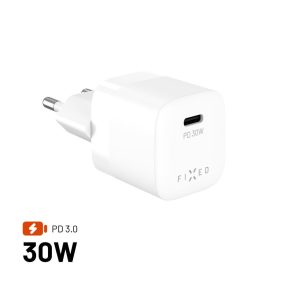 FIXED Mini USB-C GaN Ladegerät 30W Weiß